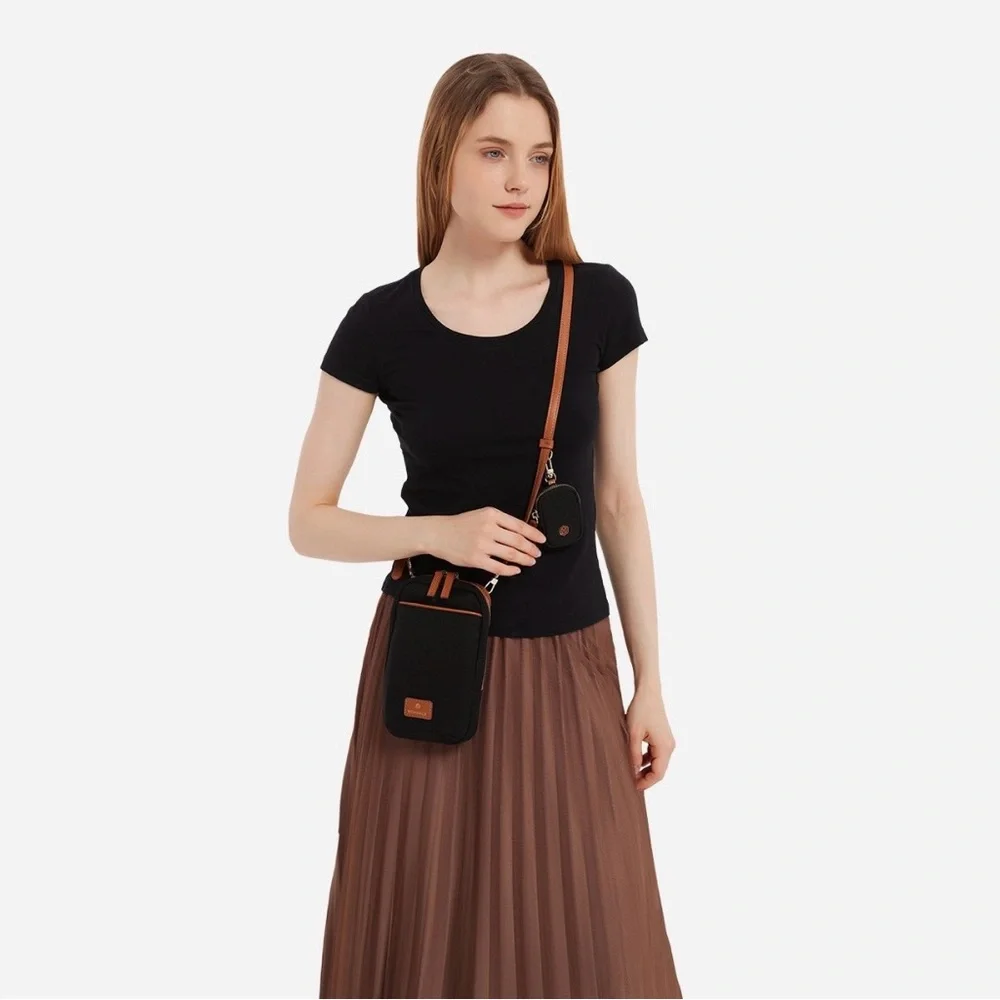 NORDACE Siena Nexus Phone Crossbody Bag Black NWT - Picture 5 of 9
